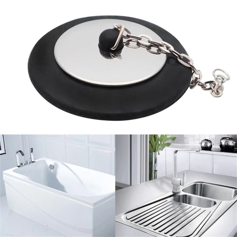 Drain Pipe Clip - 1Pcs Durable Rubber Tub Stopper With