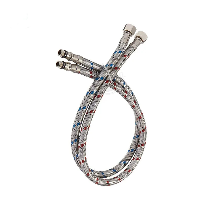 Flexible Hose Braided - 2 Pack 60cm Stainless Steel Hose