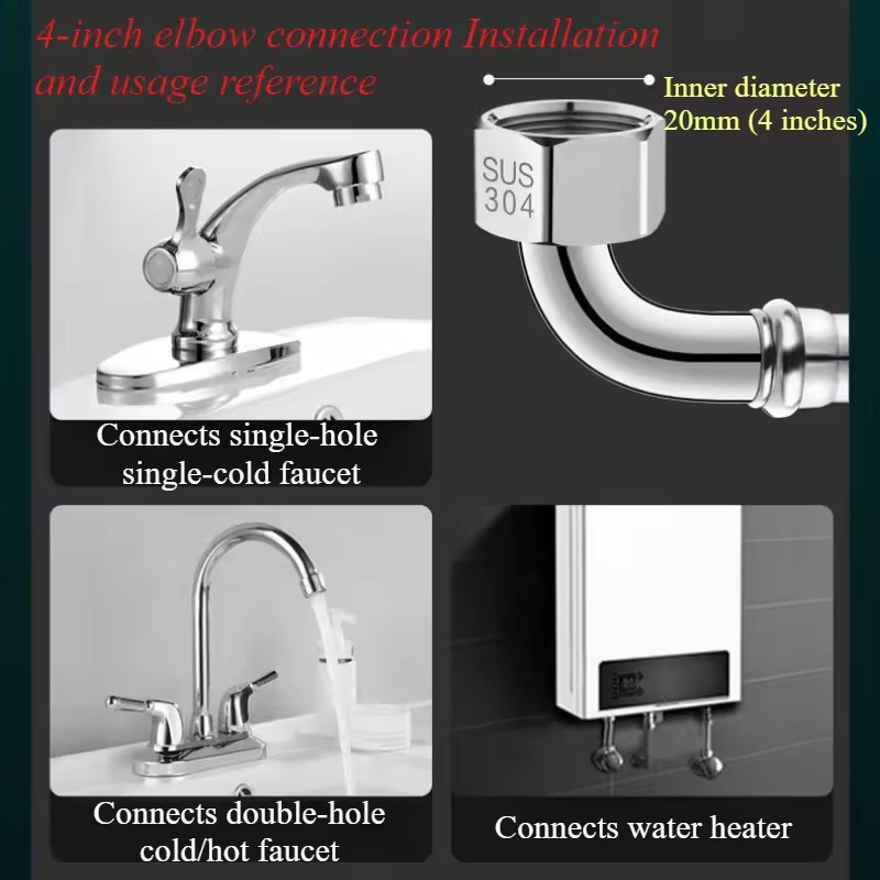 New 90° Bend Pipe Pipe Toilet  - Flexible Hose Braided 리뷰 및 가격