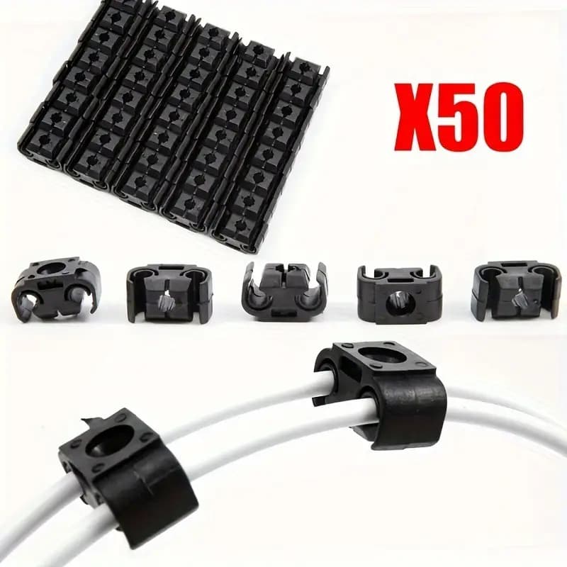 50pcs Car Brake Line Clips Cab - Plastic Pipe Clip 리뷰 및 가격