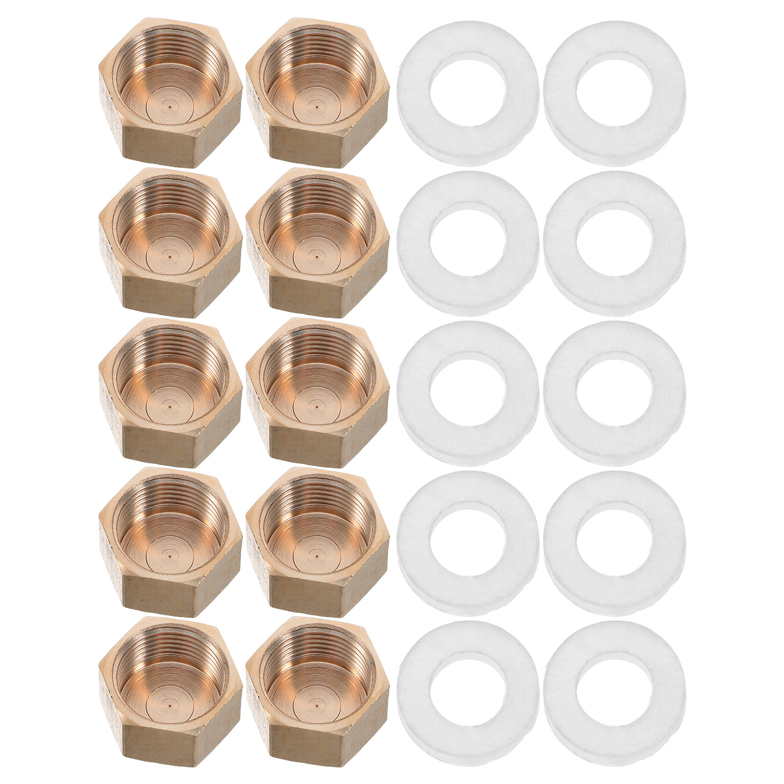 10 Pcs Brass Cap Fitting Stop  - Compression Fitting Brass 리뷰 및 가격