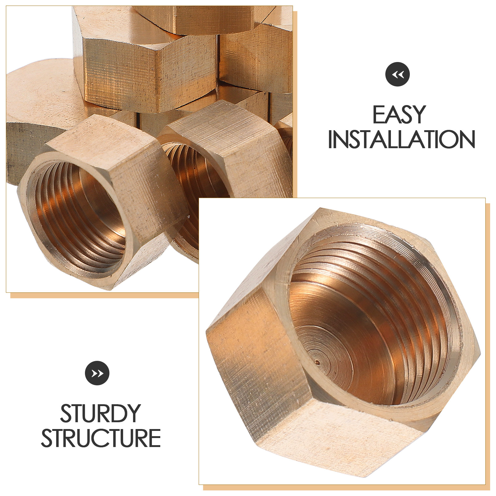 10 Pcs Brass Cap Fitting Stop  - Compression Fitting Brass 리뷰 및 가격