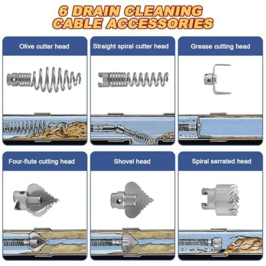 Drain Snake, Drain Auger with  - Drain Snake Flexible 리뷰 및 가격