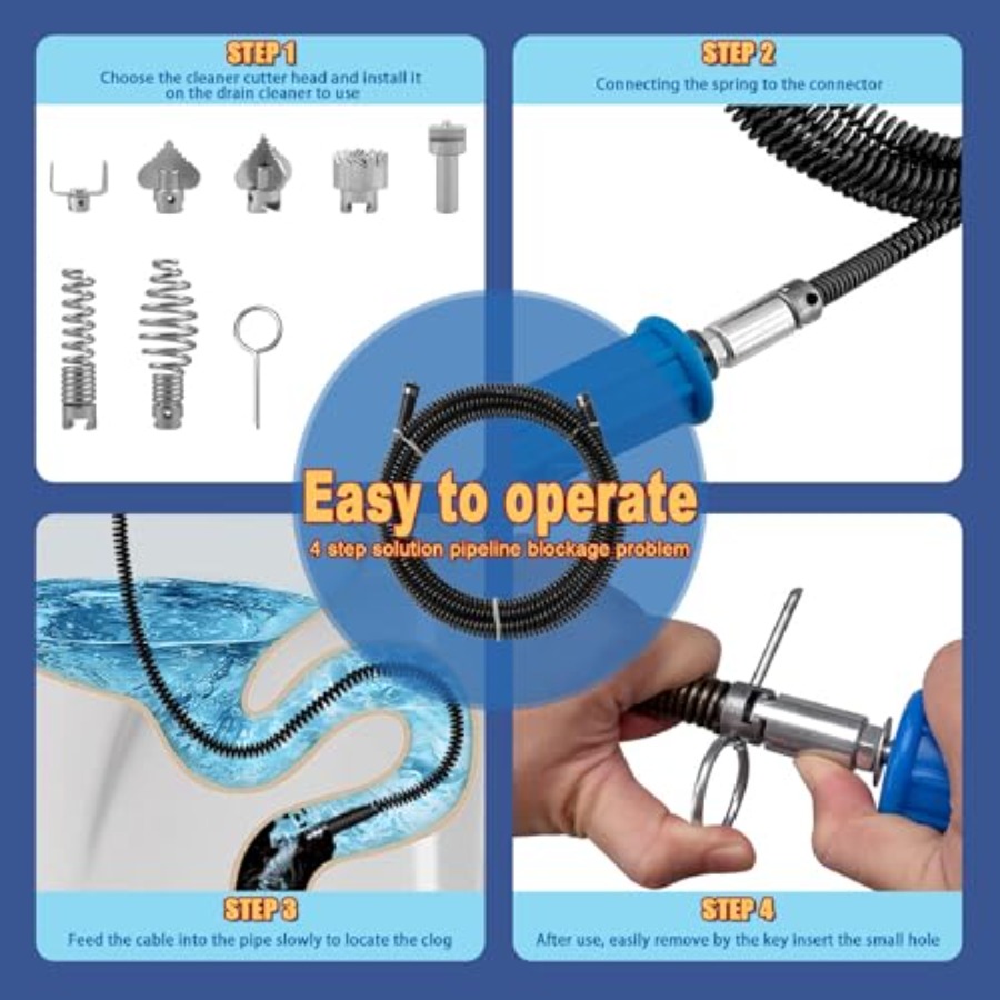 Drain Snake, Drain Auger with  - Drain Snake Flexible 리뷰 및 가격