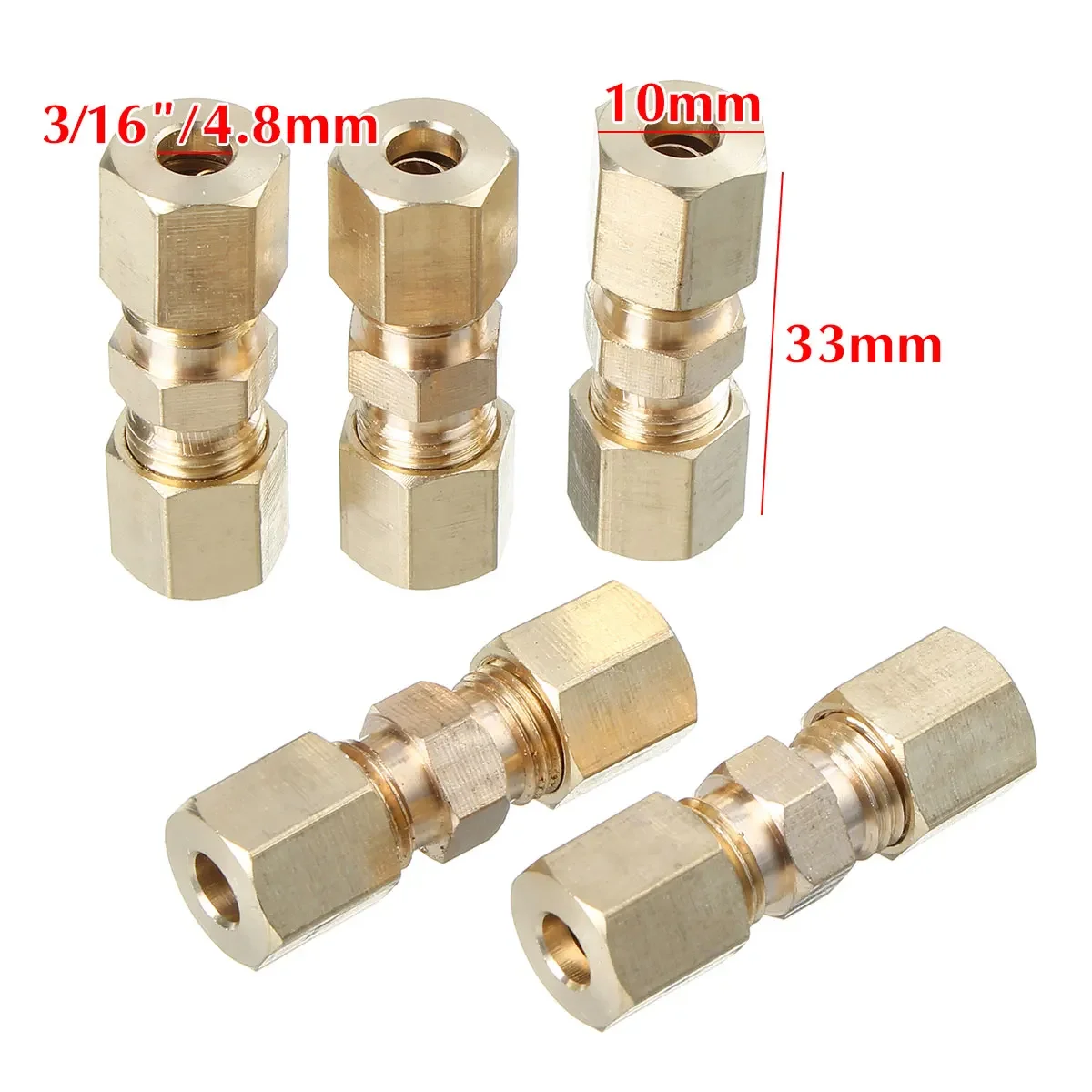 5pcs Brass Brake Line Union Fi - Compression Fitting Brass 리뷰 및 가격