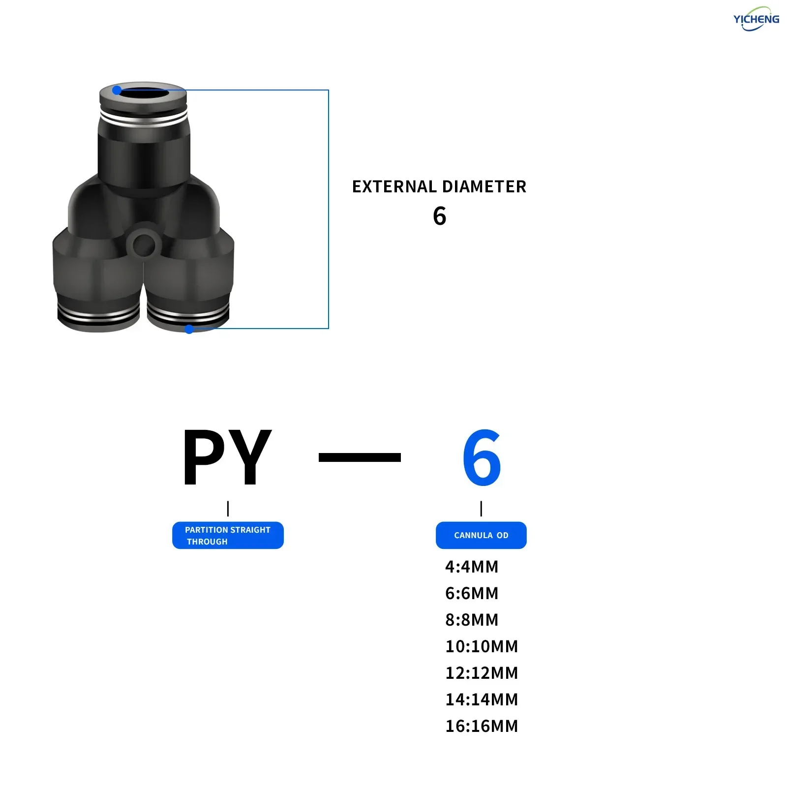 PNEUMATIC Hose Connector 6MM O - Push Fit Connector 리뷰 및 가격