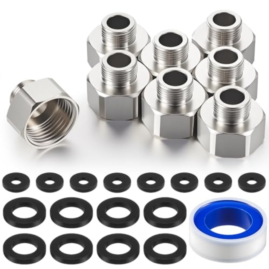 8 Pcs Brass Water Line Adapter - Compression Fitting Brass 리뷰 및 가격
