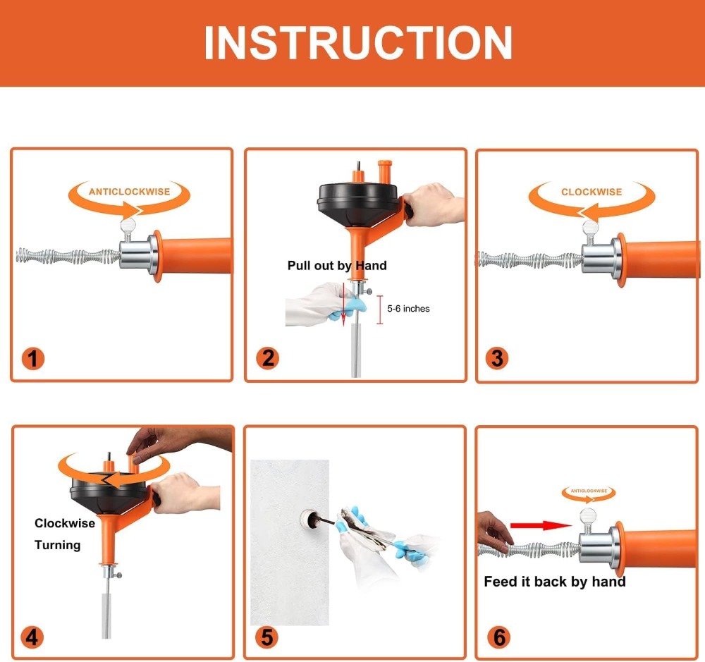 Drain Auger Clog Remover with  - Drain Snake Flexible 리뷰 및 가격