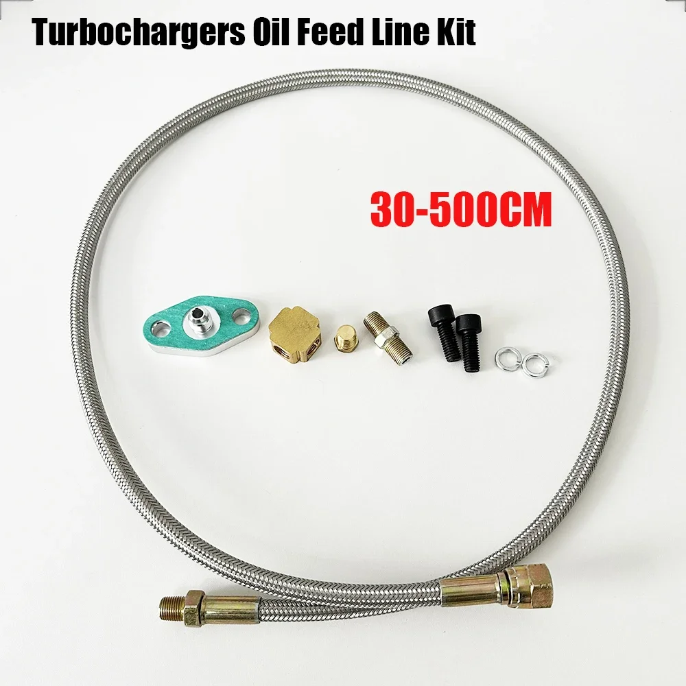 Turbo Oil Feed Line Kit Oil Re - Flexible Hose Braided 리뷰 및 가격