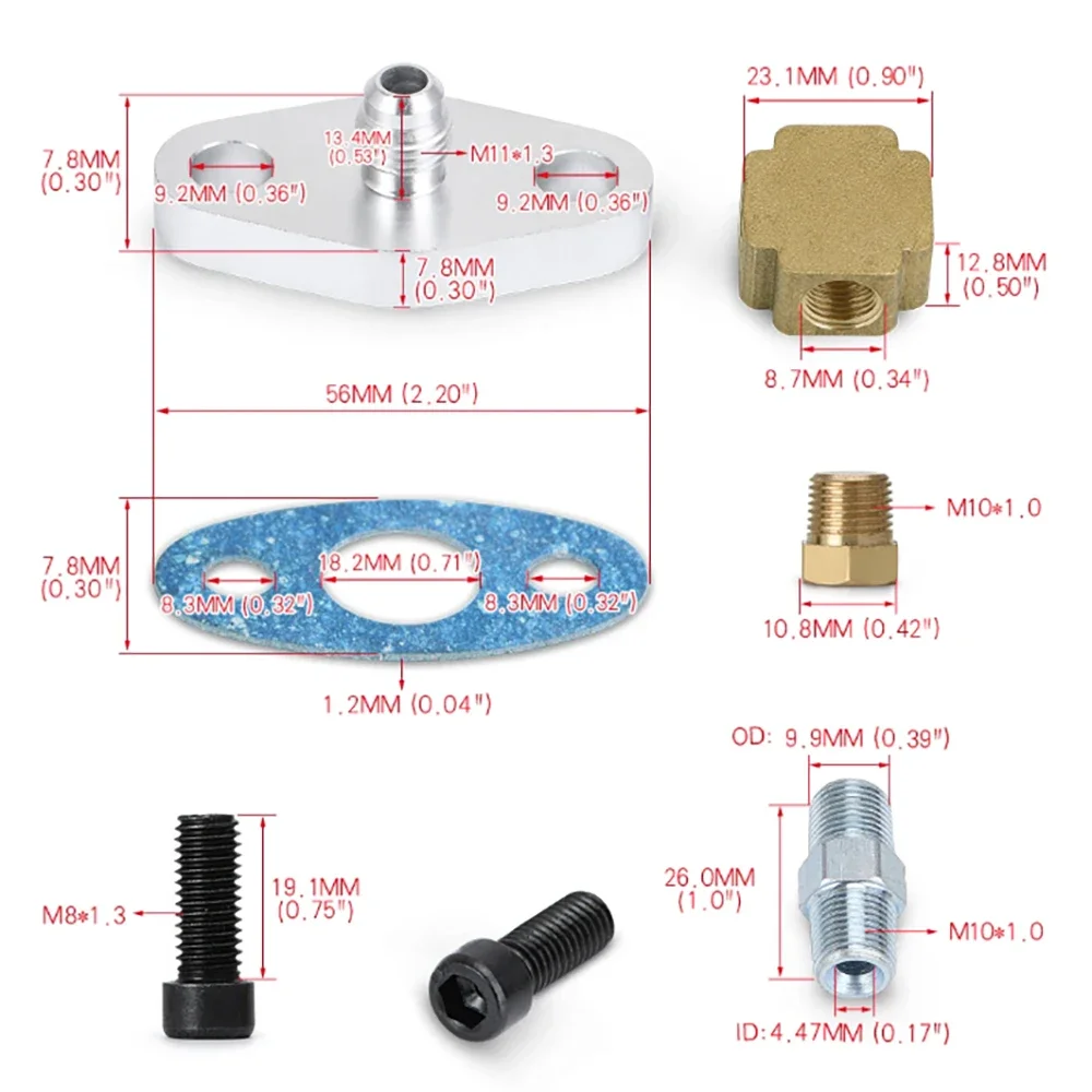 Turbo Oil Feed Line Kit Oil Re - Flexible Hose Braided 리뷰 및 가격