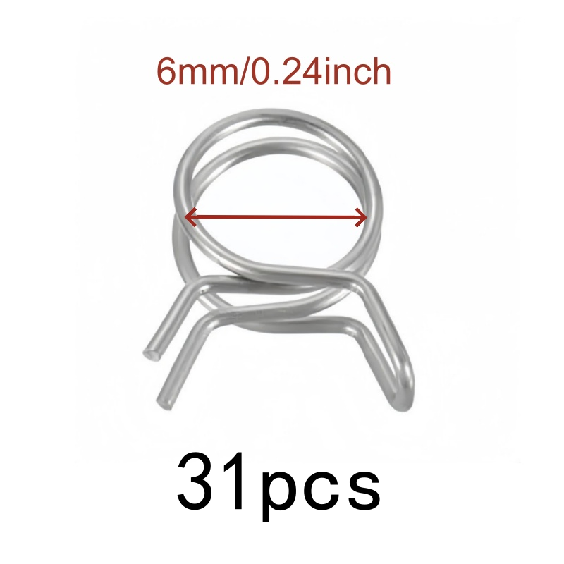 31Pcs 6mm Double Wire Clips, S - Drain Pipe Clip 리뷰 및 가격
