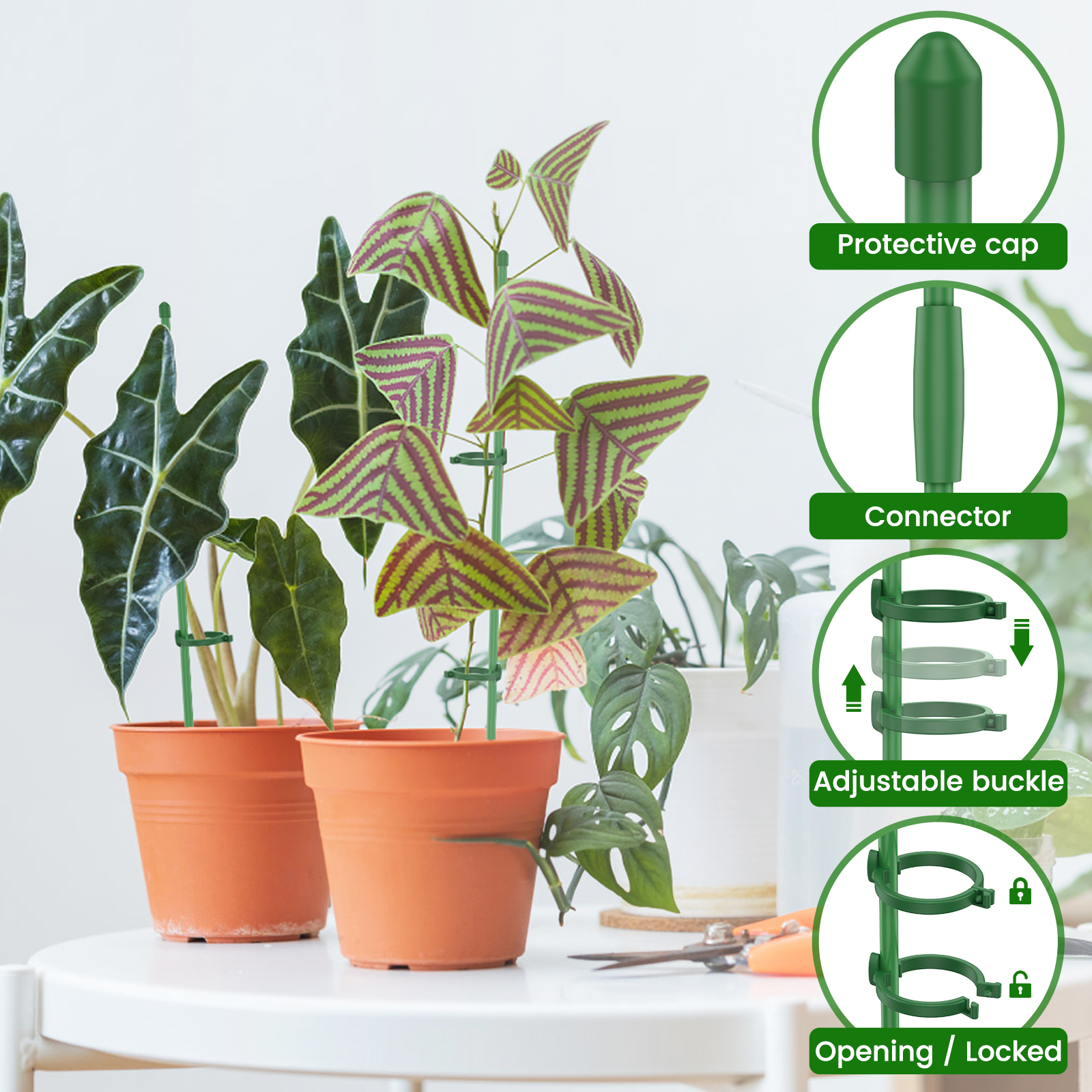 5/30Pcs Adjustable Plant Suppo - Plastic Pipe Clip 리뷰 및 가격