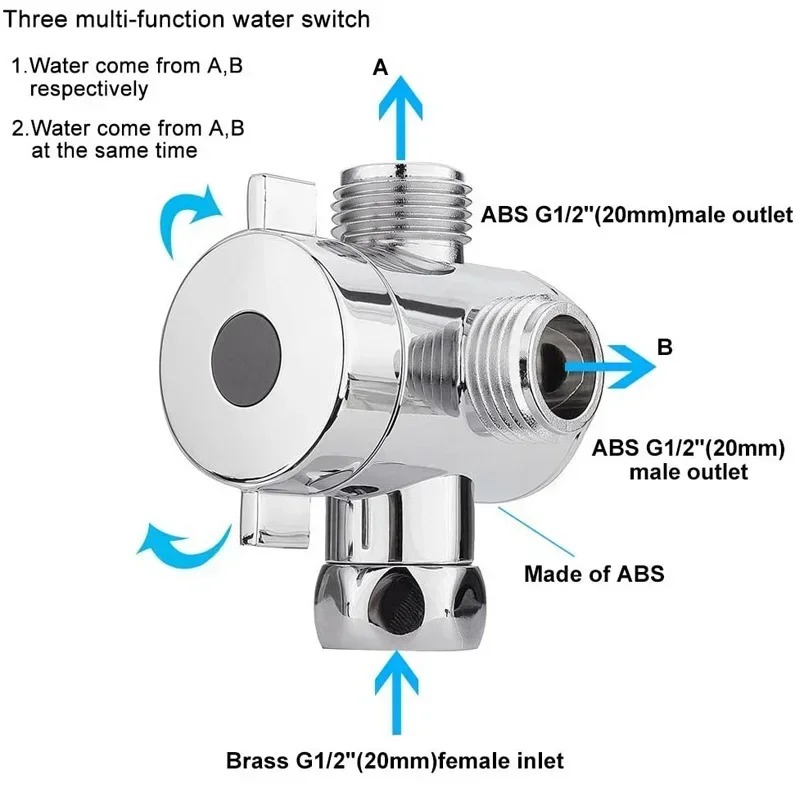 Diverter Valve G1/2 Splitter 2 - Shower Valve Cartridge 리뷰 및 가격